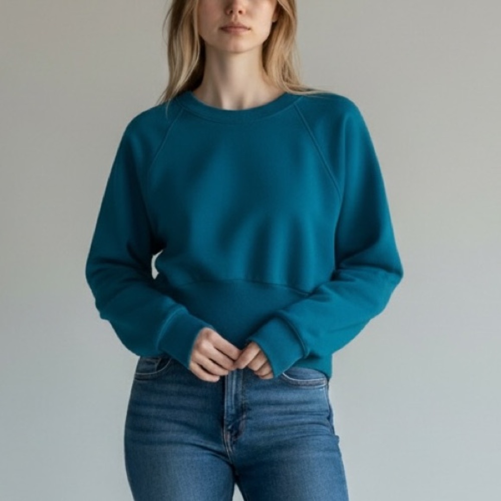 Victoria's Secret Cadet Blue Long Sleeves Sweatshirt